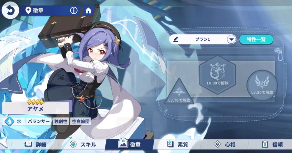 ステラソラ_徽章の装備