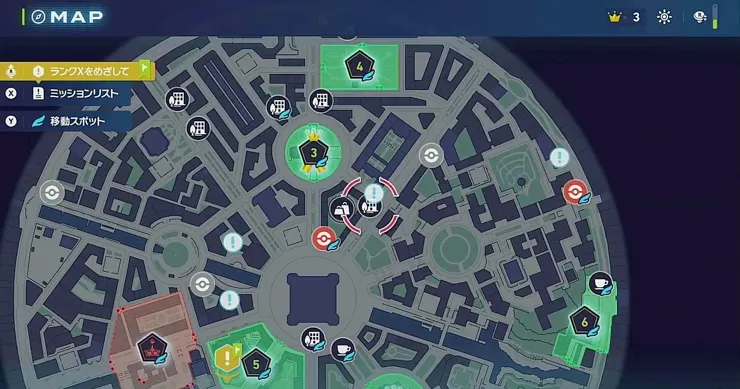 ポケモンZA_やる気満々ハリマロン_マップ画像