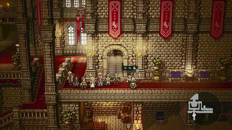 オクトラ0_2雄々しき有翼獅子の像