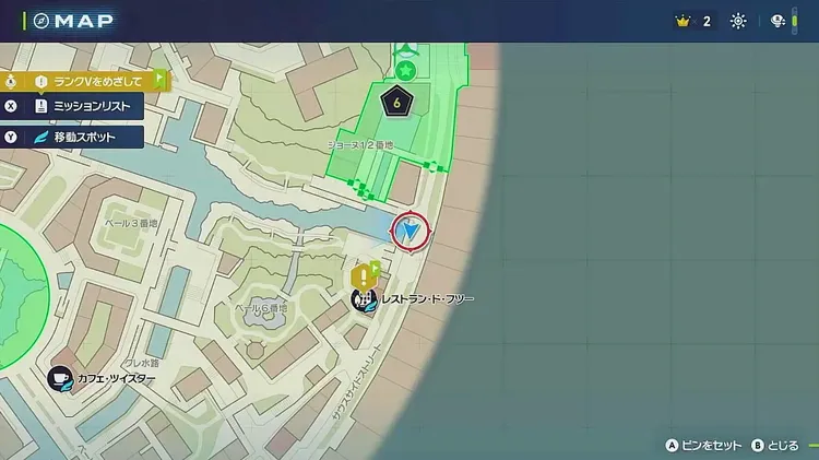 ポケモンZA_フラベベ黄マップ