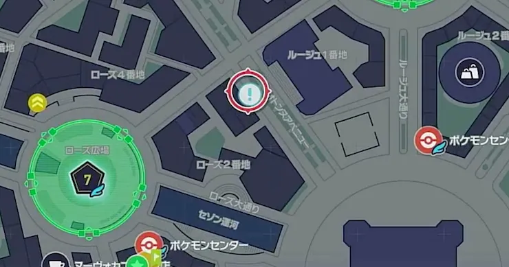 ポケモンZA_紅眼の監視者ミルホッグ_マップ画像