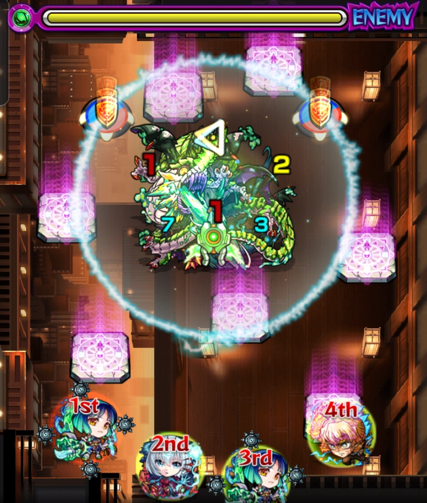 モンスト_猗窩座バトル1