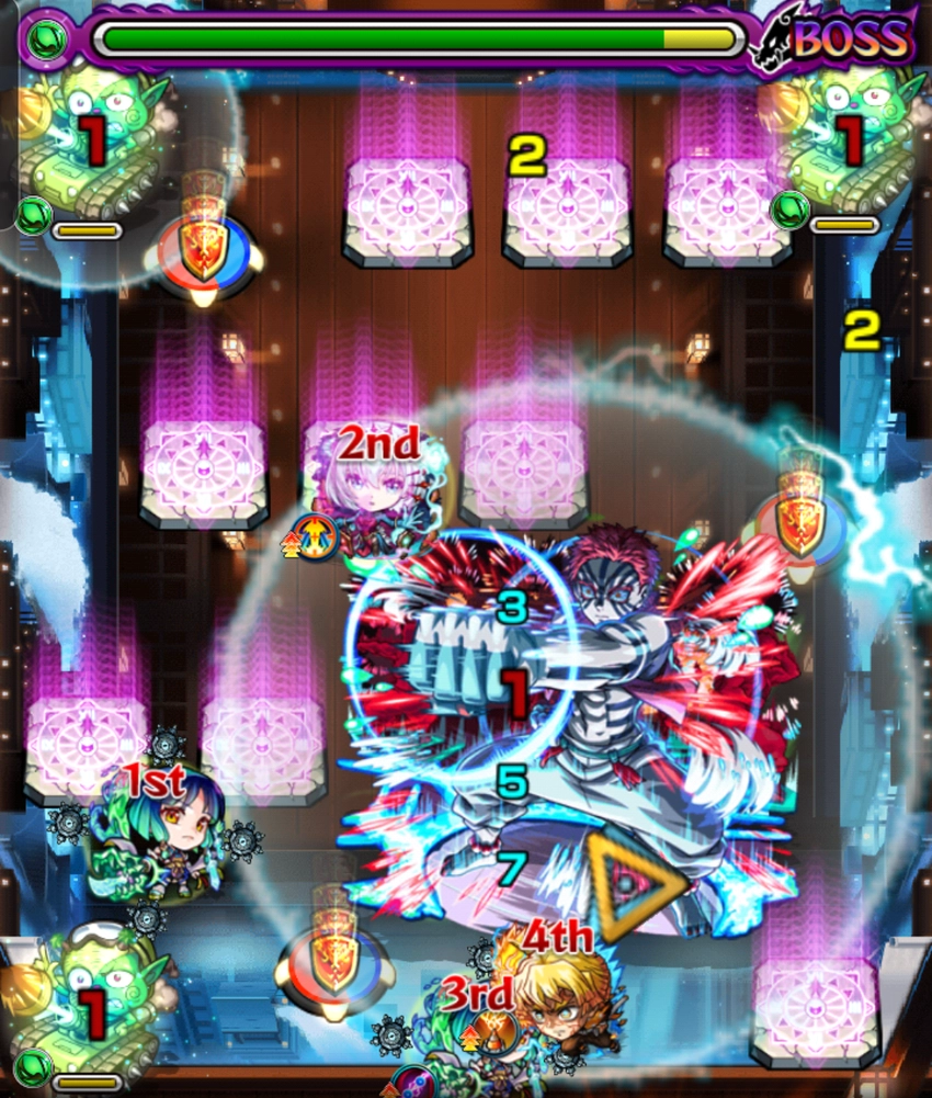 モンスト_猗窩座ボス戦2