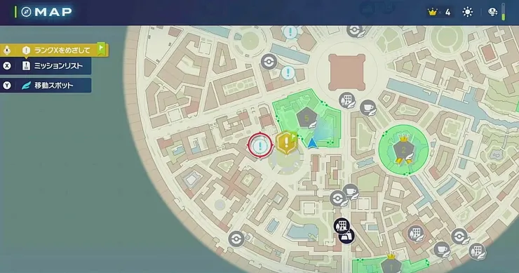 ポケモンZA_遠距離技でスマートに_マップ画像