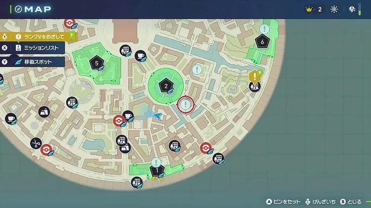 ポケモンZA_ヤナップ・バオップ・ヒヤップ茶_マップ画像