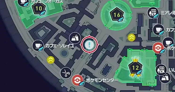ポケモンZA_硬派を貫くはがねタイプ_マップ画像