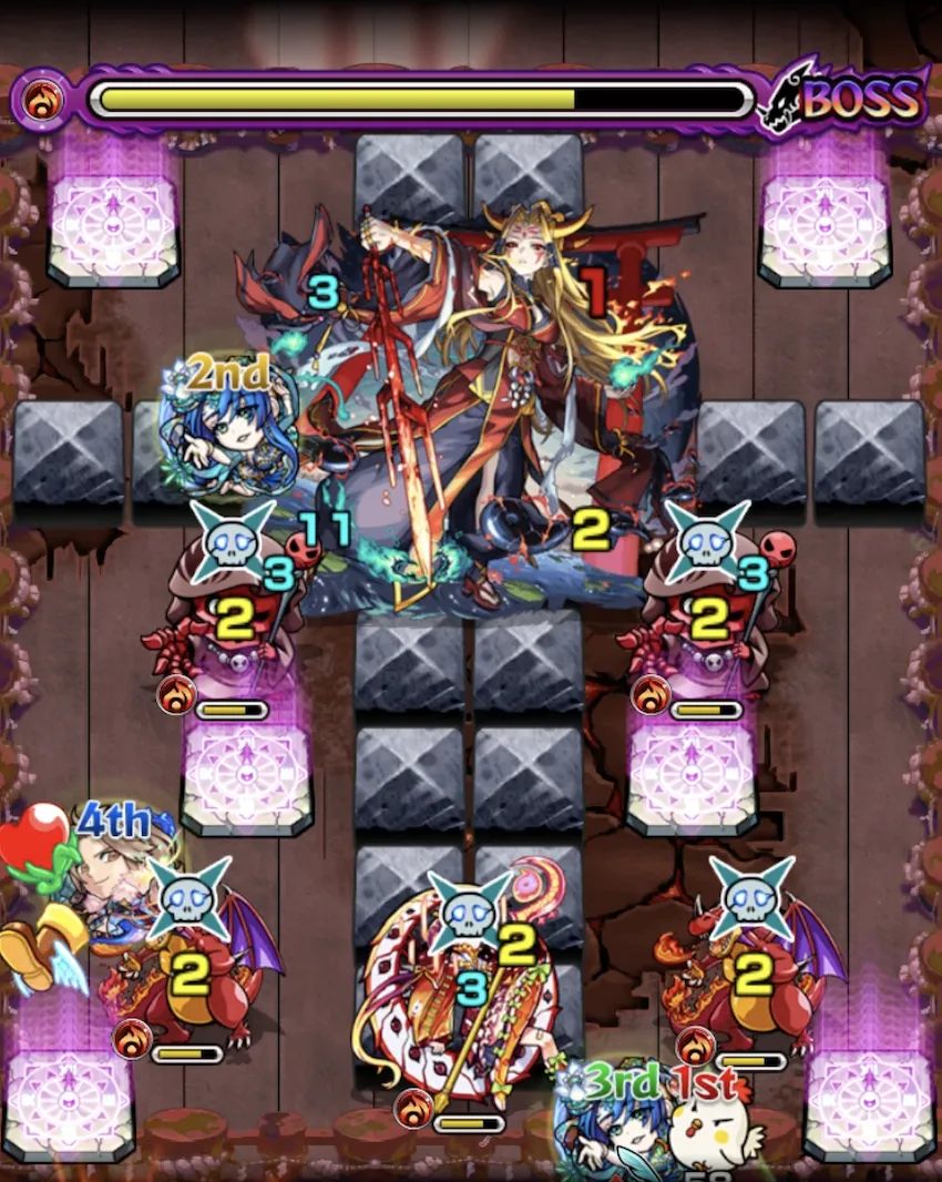 モンスト_超究極イザナミ_ボス3