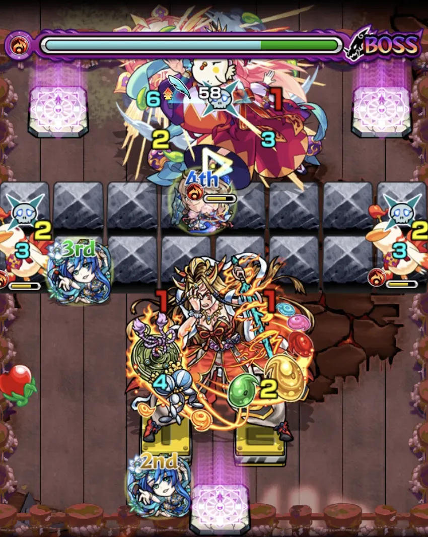 モンスト_超究極イザナミ_ボス1