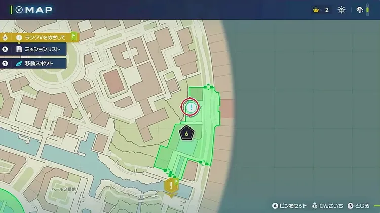 ポケモンZA_オレのきのみはオレンのみ_マップ画像