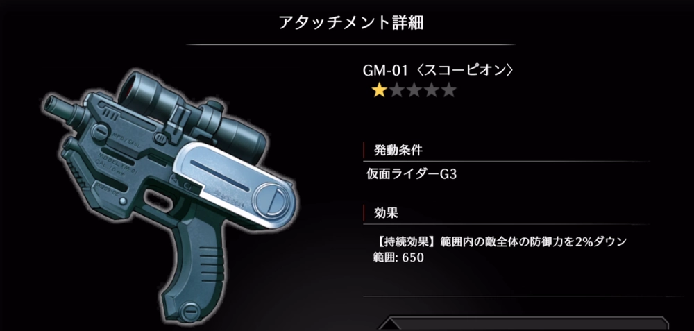 ライD_仮面ライダーG3の専用アタッチメントが入手可能