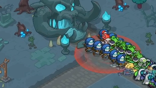 ドンドコ_キャラやバフを獲得して迫り来る敵を殲滅する