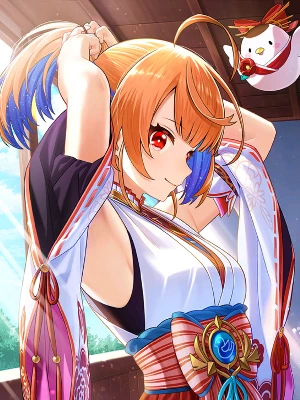 白猫_セツナ_弓_キャトラコロシアム_覚醒絵