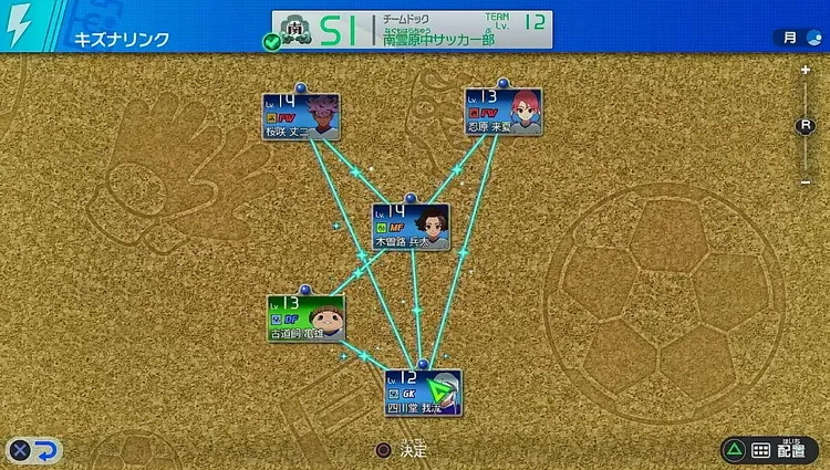 イナイレ_最初はゴールキーパーから全方位に伸ばそう