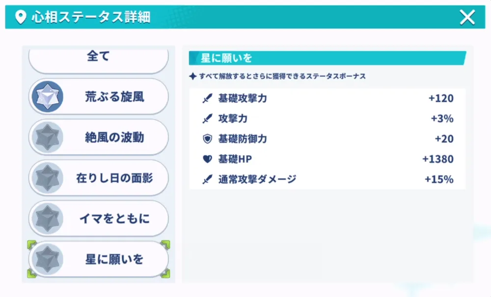ステラソラ_属性・素質・スキルを強化できる