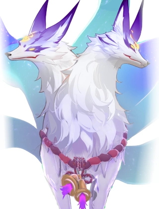 九尾の狐・イラスト1_百花ランブル