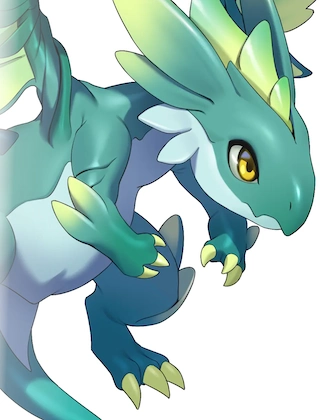 幼翠竜・イラスト1_百花ランブル