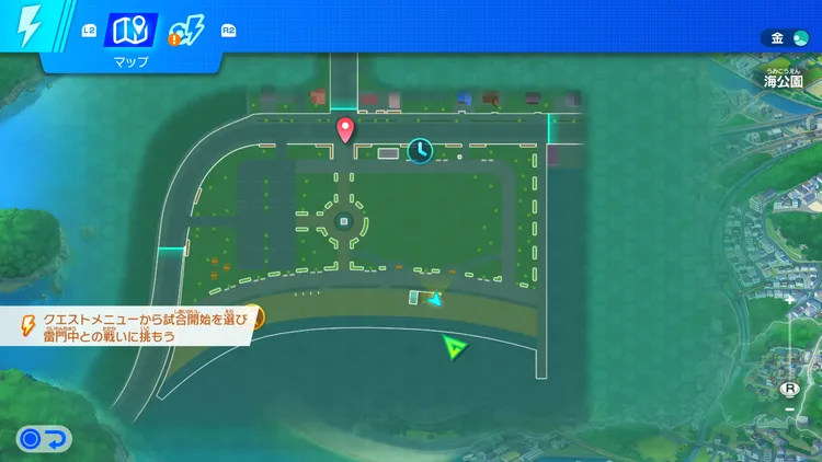 イナイレV_海公園に潜む猫_場所_マップ