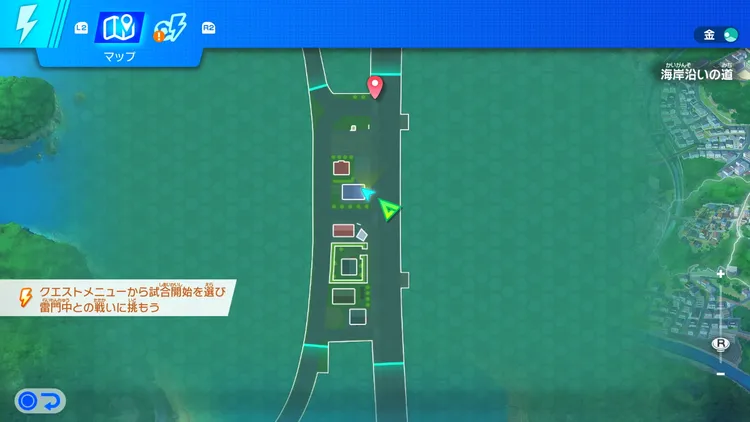 イナイレV_海岸沿いの道に潜む猫_場所_マップ