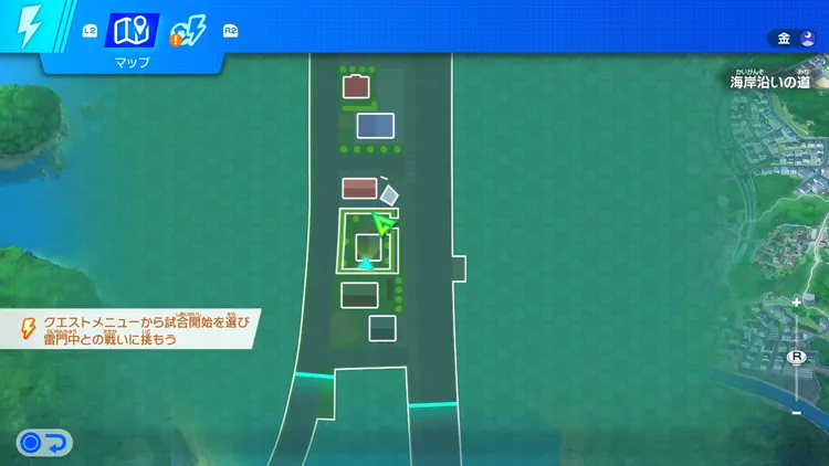 イナイレV_海岸沿いの道の隠れたチェスト_場所_マップ