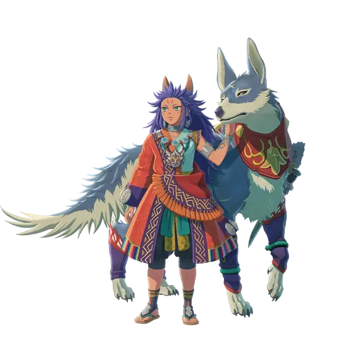 モンハンストーリーズ3_立ち絵_コウ&守神ガルク