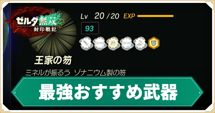 【ゼルダ無双封印戦記】最強おすすめ武器