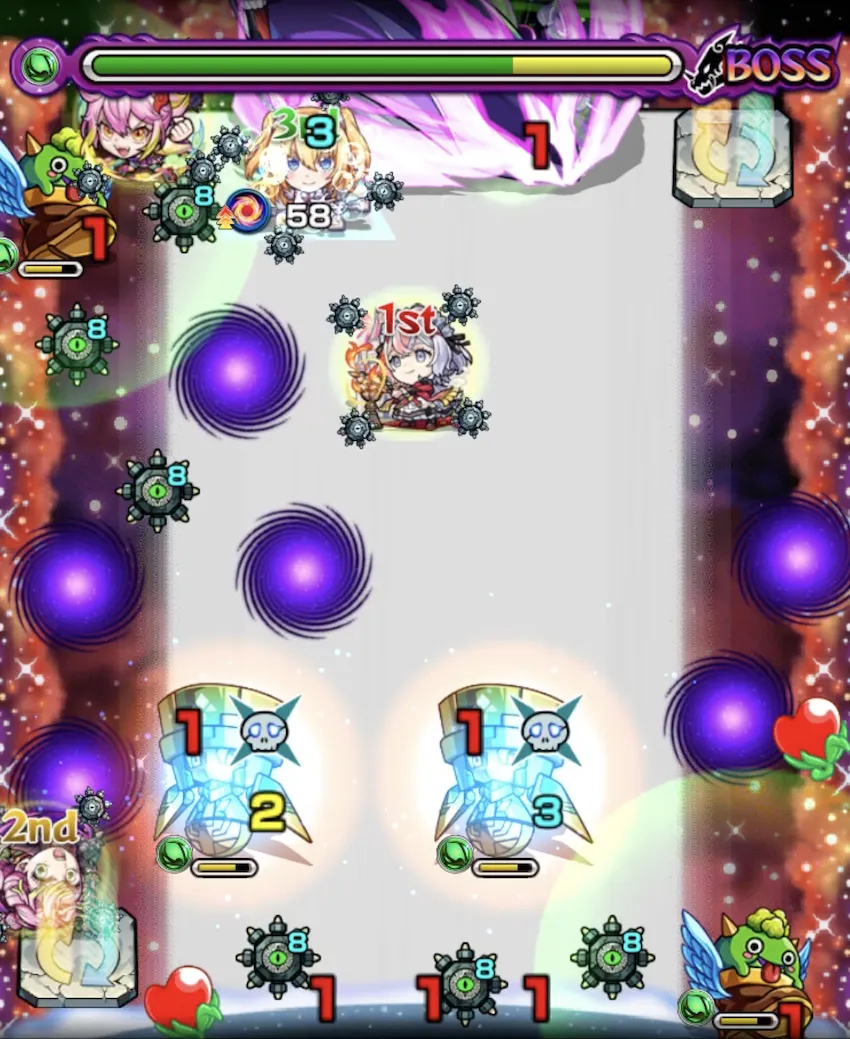 モンスト_遊戯王コラボ_超究極アンチノミー_ボス２