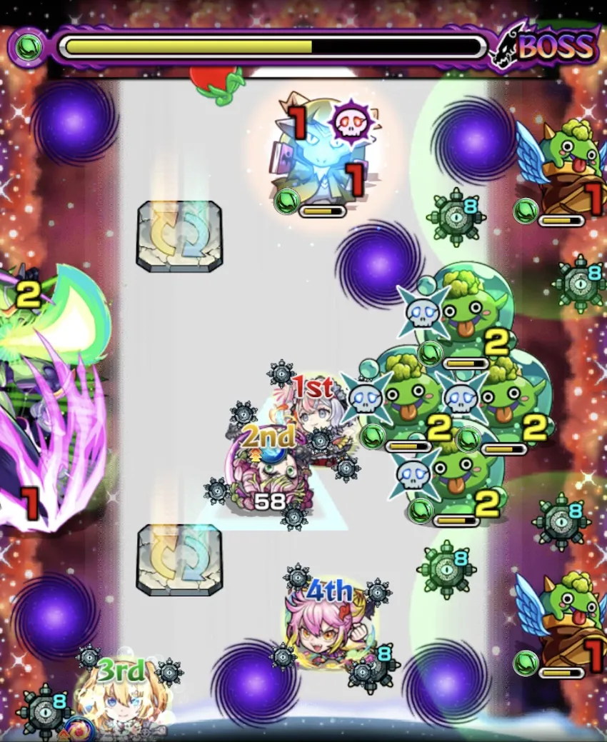 モンスト_遊戯王コラボ_超究極アンチノミー_ボス３