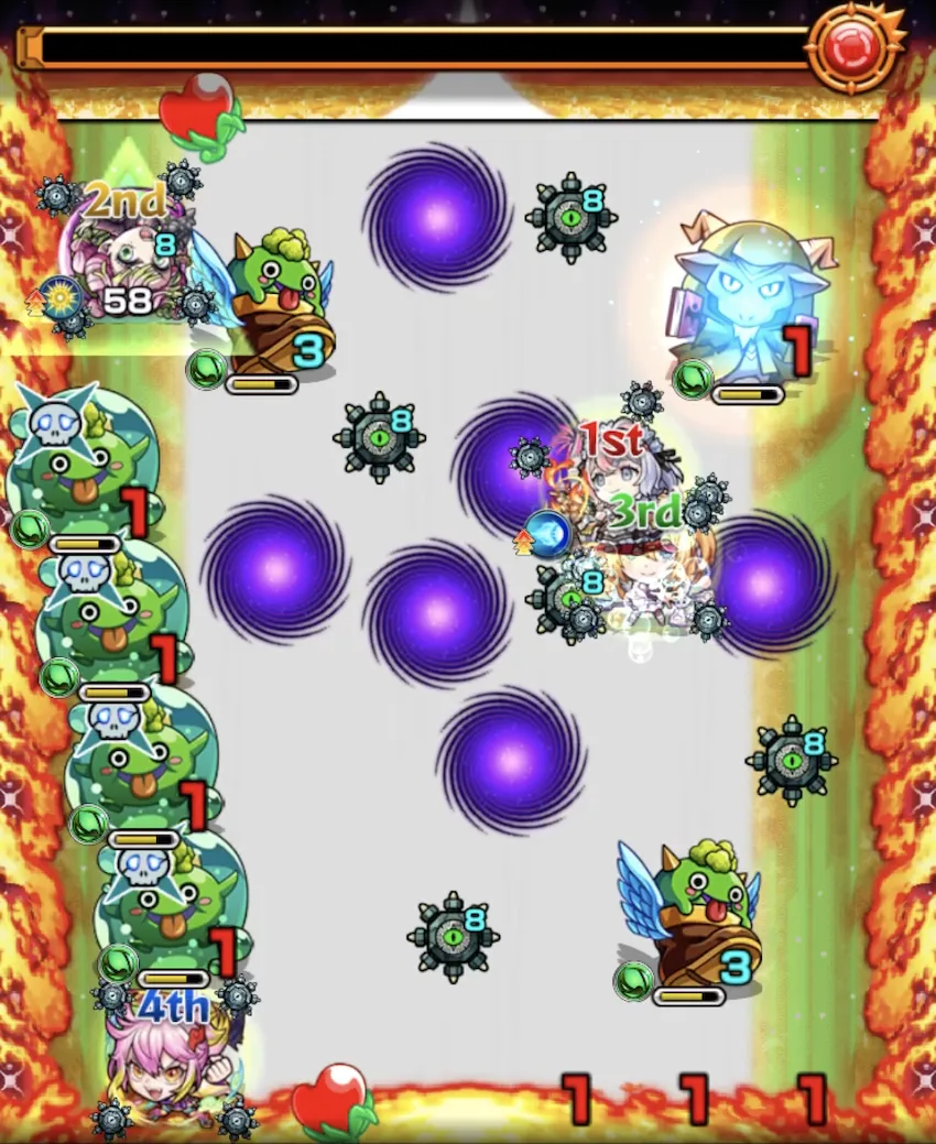 モンスト_遊戯王コラボ_超究極アンチノミー_ステージ３