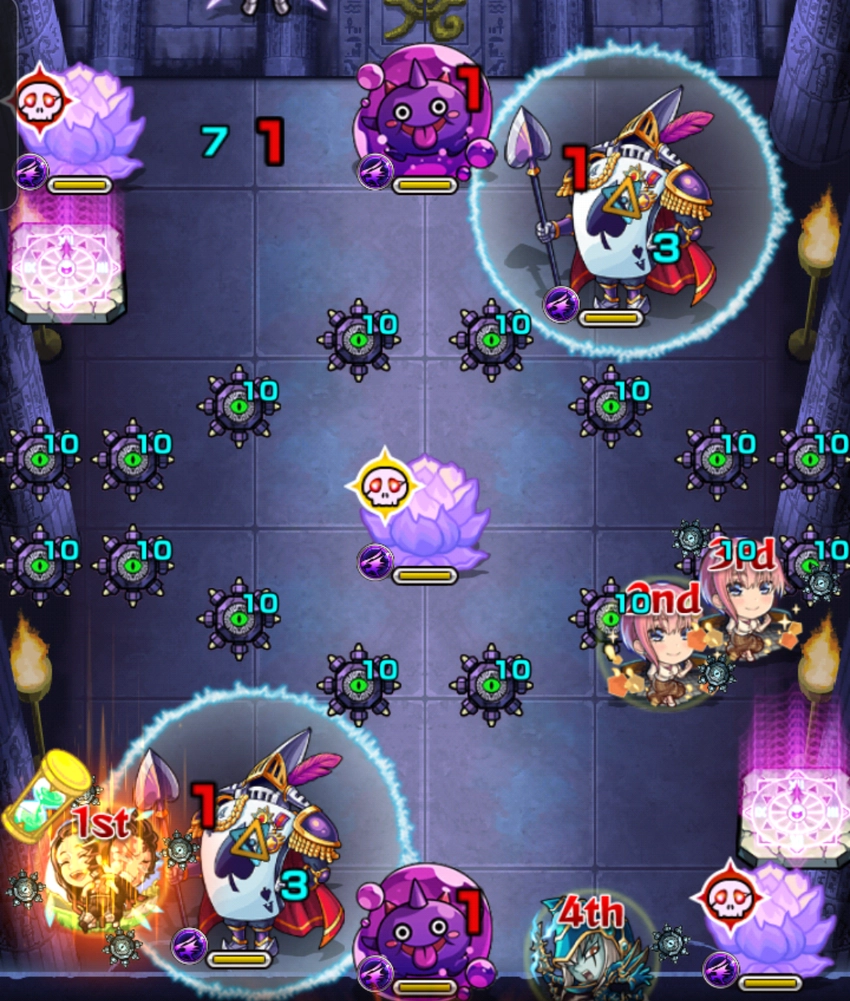 モンスト_闇遊戯相互蘇生ザコ