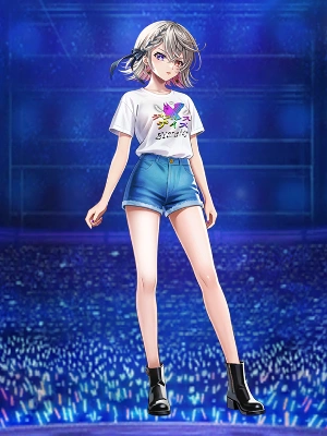 白猫_エレノア_大剣_ハイセンスTシャツ_立ち絵