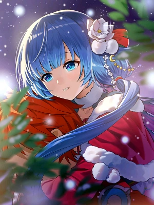 白猫_トワ_槍_クリスマス_覚醒絵