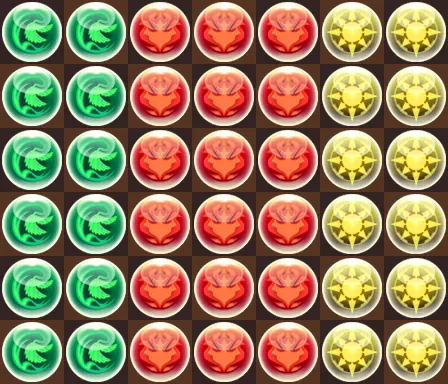 パズドラ_クリスマスフローディア装備2_76確定盤面