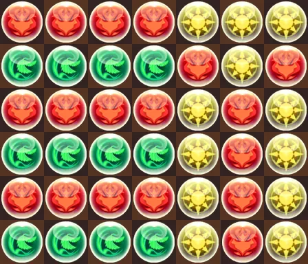 パズドラ_クリスマス2025杯_盤面例1