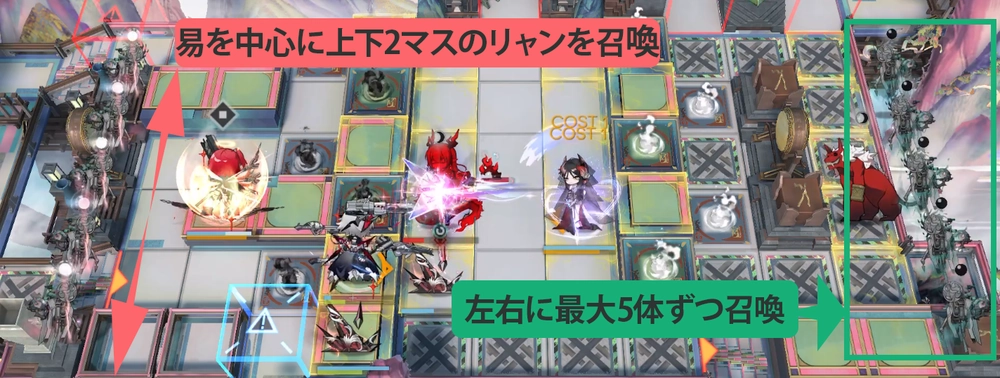 アークナイツ_リャンは最大5体ずつ