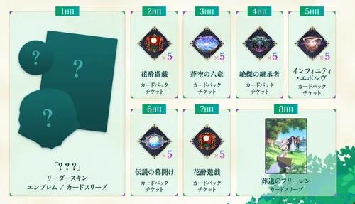 シャドバ_ログボでリーダースキンがもらえる