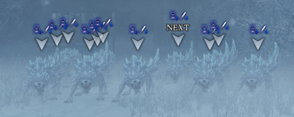 ボスを倒した後の雑魚は大人しくなる_スノーウルフリーダーの攻略と対策_ダフネ