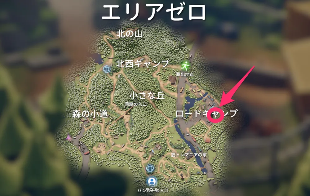 ダッコフ_エリアゼロのビーコンマップ