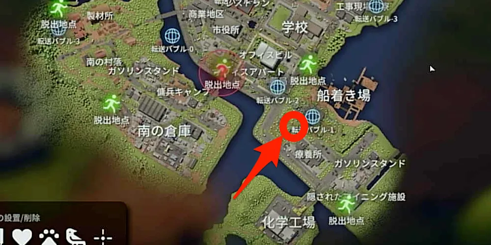 農場町の謎の商人の位置_マップ