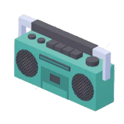 ラジオカセットプレーヤー_アイコン