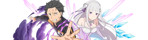 スバル&エミリアカットイン_パズドラ