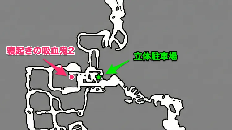 コードヴェイン_寝起きの吸血鬼2_マップ画像