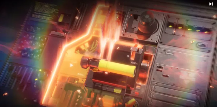 エンドフィールド_レバー周りの光が赤くなる