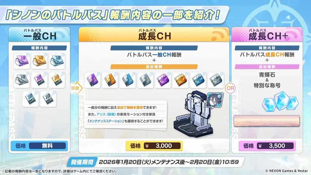 バトルパスが半年ぶりに開催_5周年内容まとめ_ブルアカ