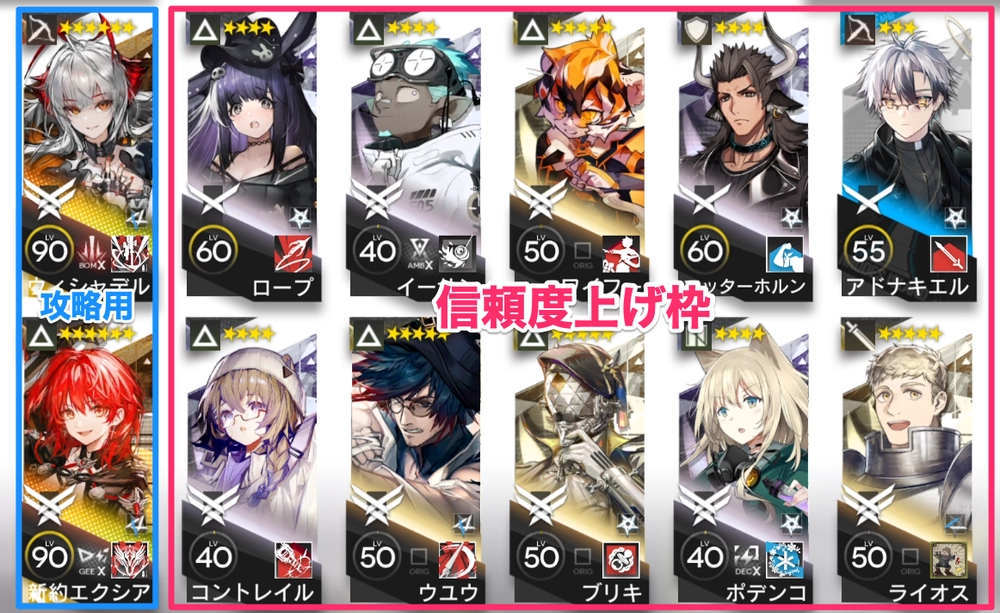 アークナイツ_少数編成