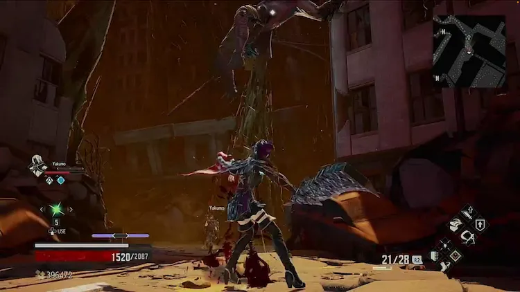 CODE VEIN_吸血アクション_打ち上げ吸血