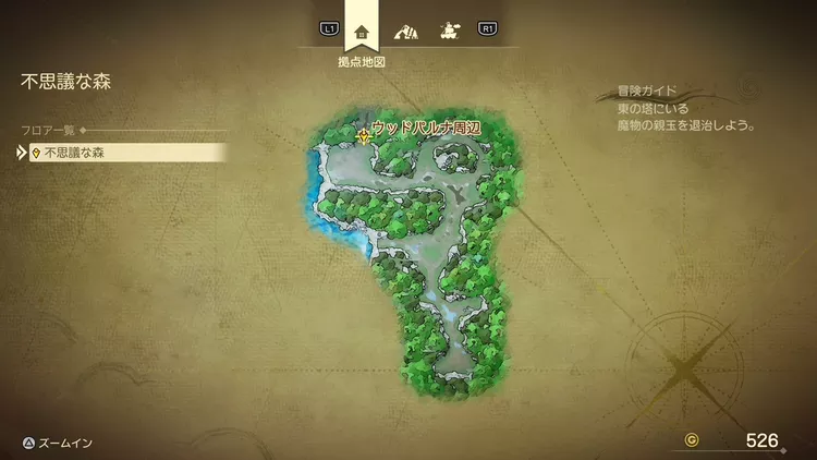 ドラクエ7R_不思議な森_外観_フロアマップ