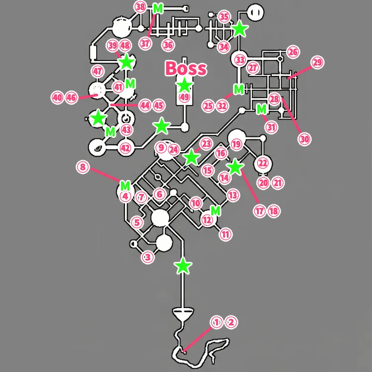 コードヴェイン_白い血の聖堂_マップ画像