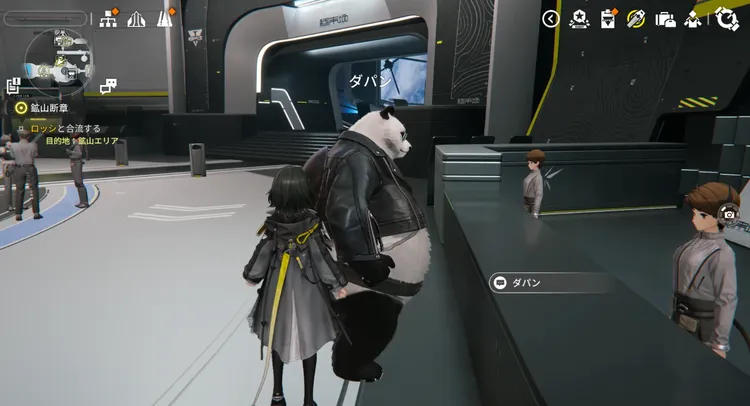 エンドフィールド_帝江号内にいるキャラクターに話しかける