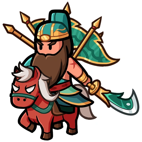 ドンドコヒーロー_関羽_デフォルメ