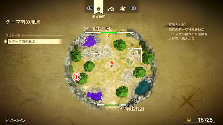 ドラクエ7R_ダーマ南の廃墟_外観_フロアマップ